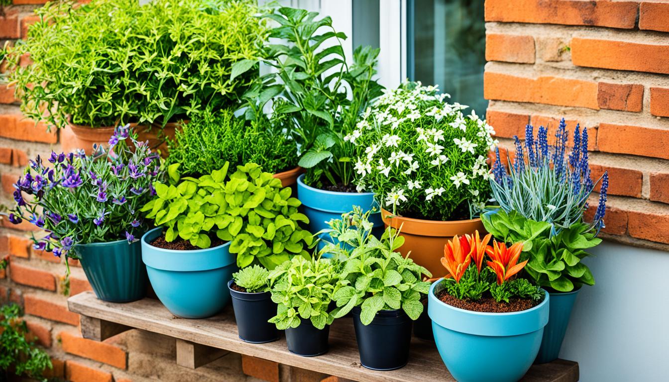 Container gardening for maximizing small spaces