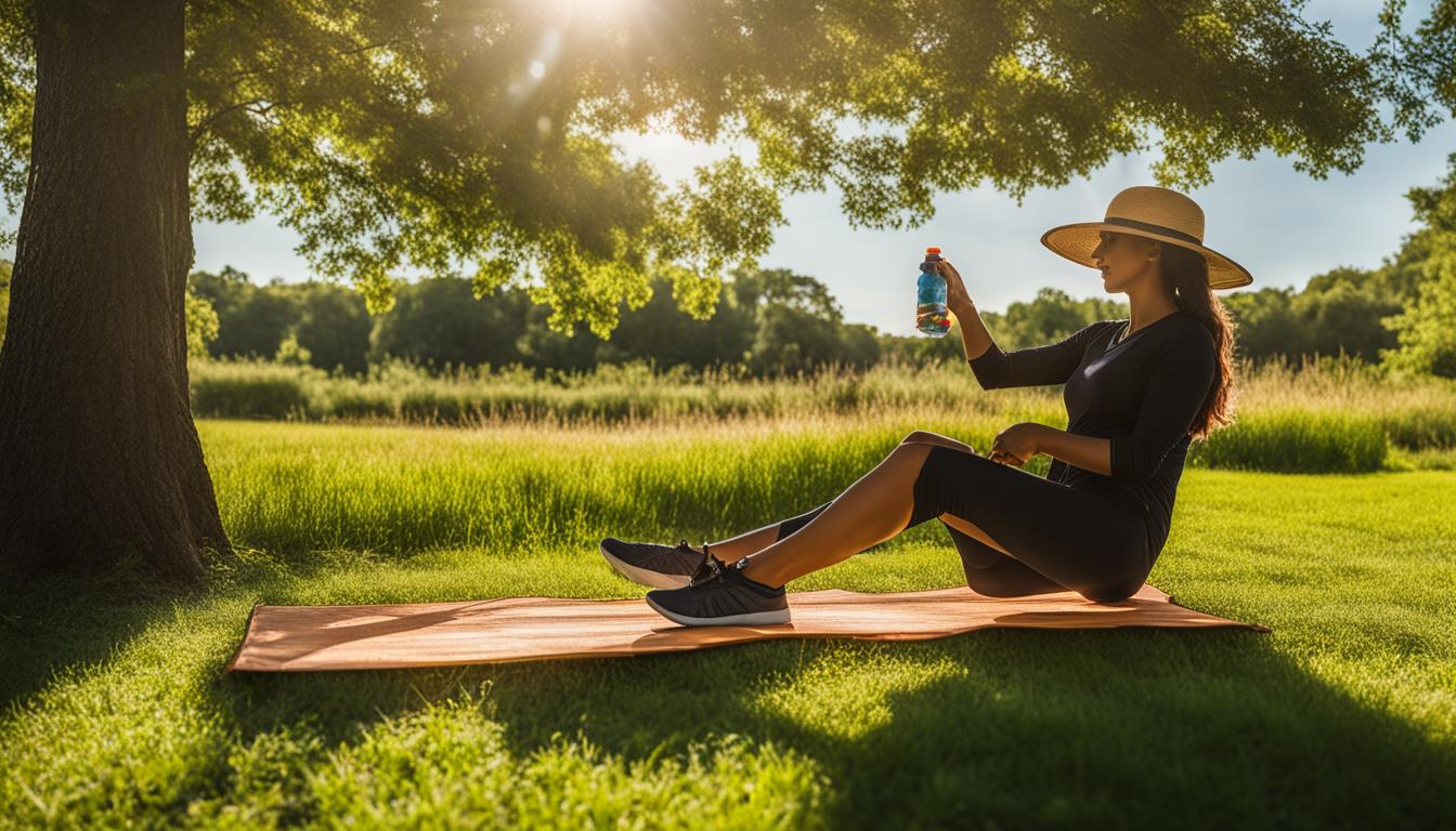 Sun protection during outdoor exercise
