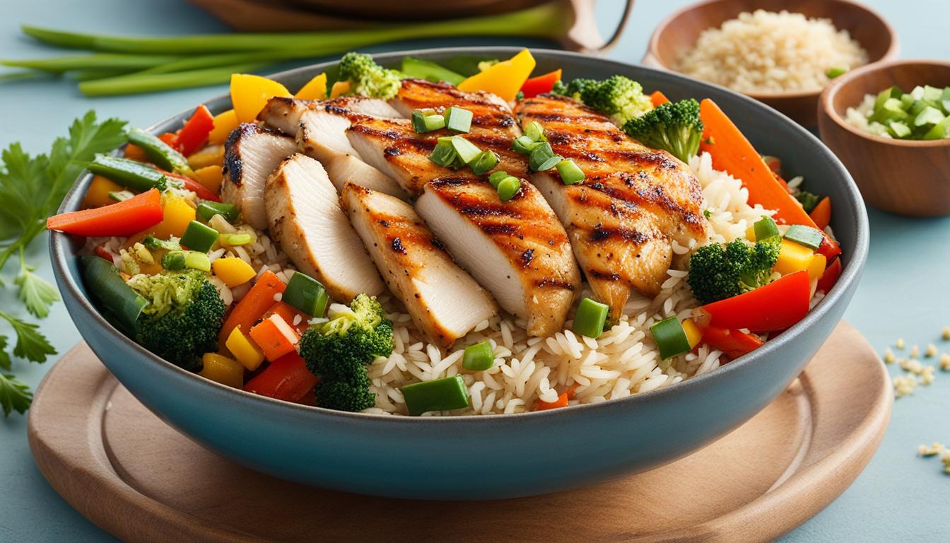 chicken and vegetable rice for weight loss