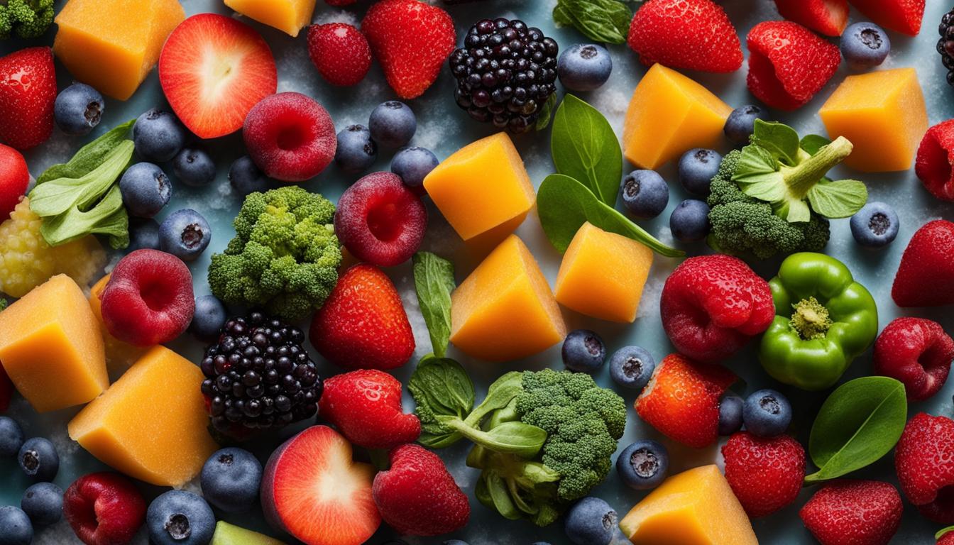 frozen fruits and vegetables