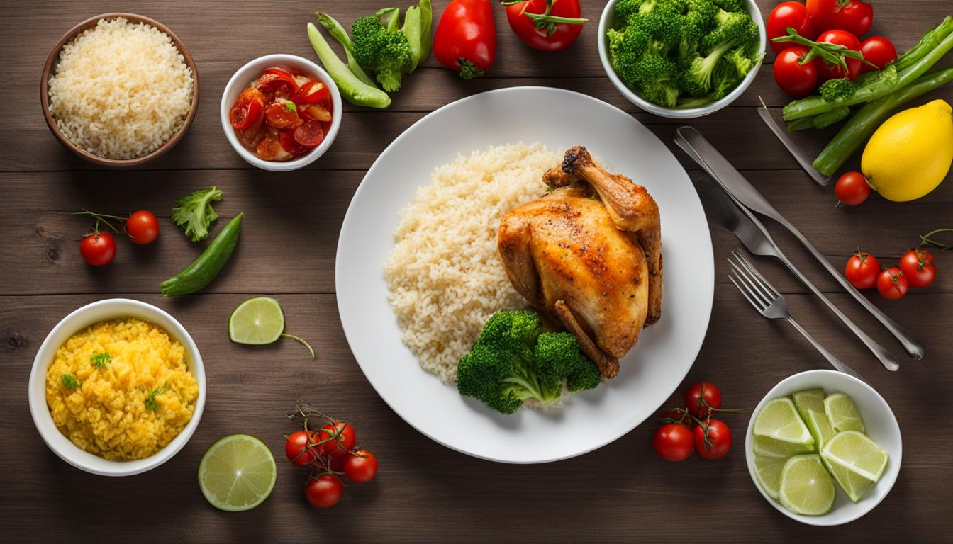 how much chicken and rice should you eat