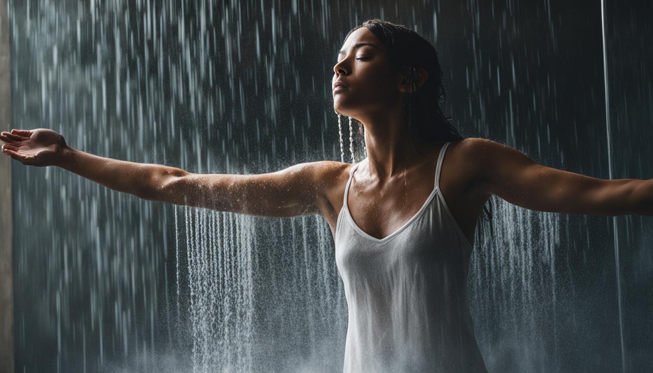mindfulness practice in the shower