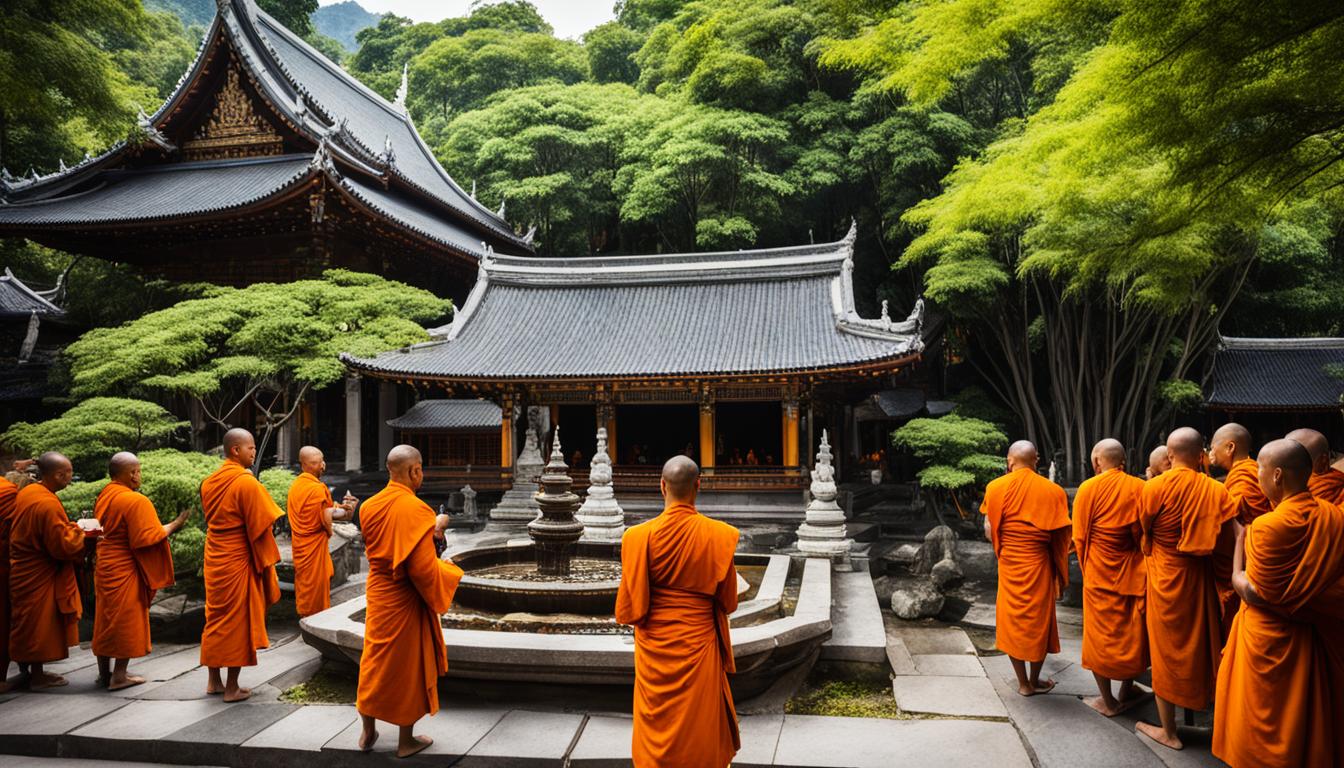 monks in thailand