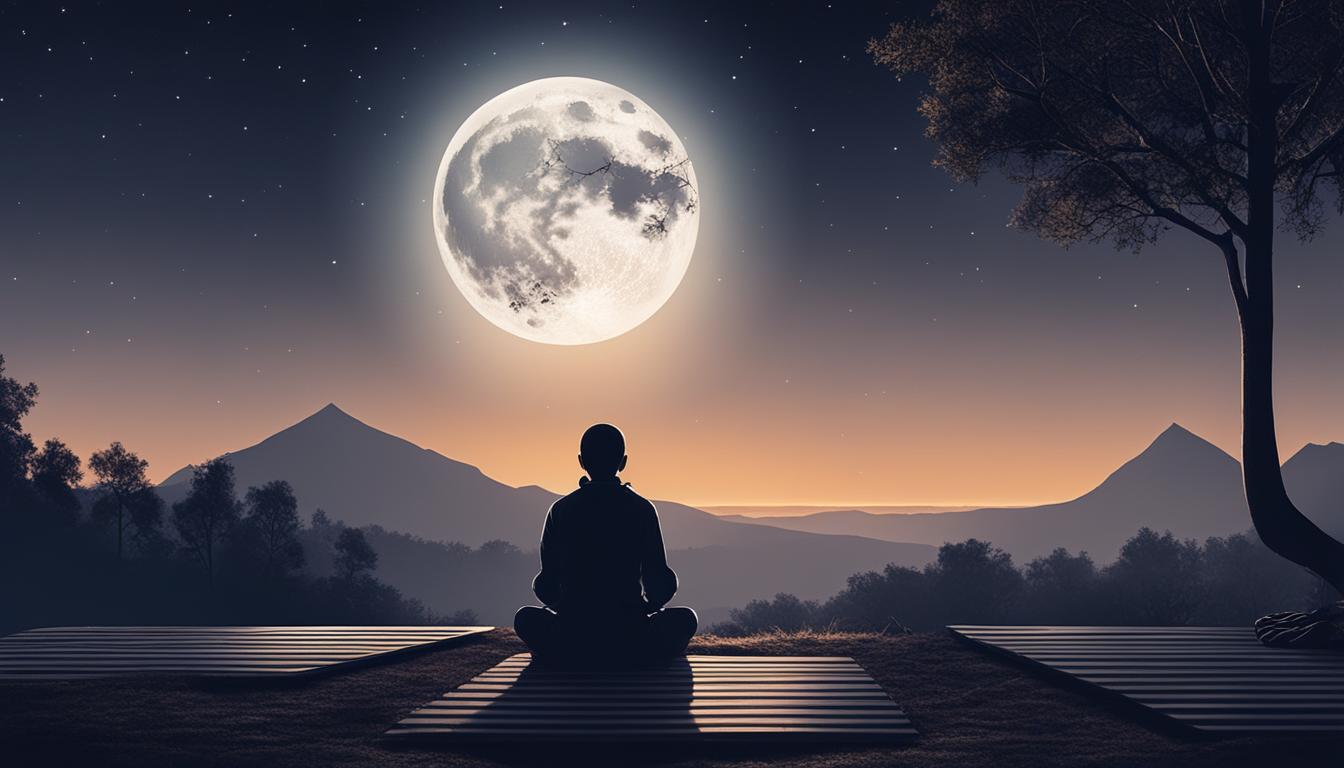moon meditation yoga