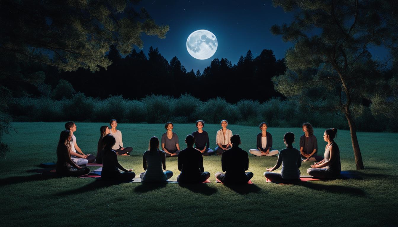moon meditation yoga