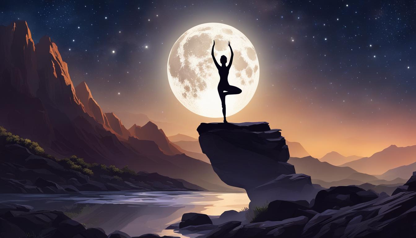 moon meditation yoga poses