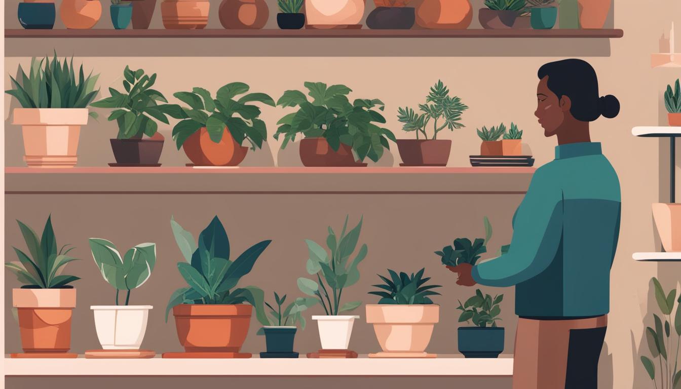 selecting the right pots for your indoor plants